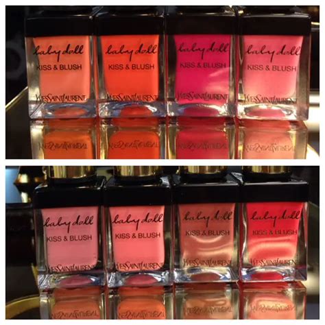 ysl babydoll kiss and blush red plum the bay|YSL baby doll blush.